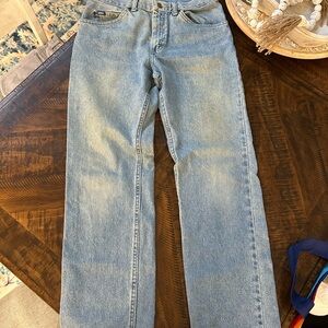 Vintage Lee Blue Straight Jeans Classic Denim